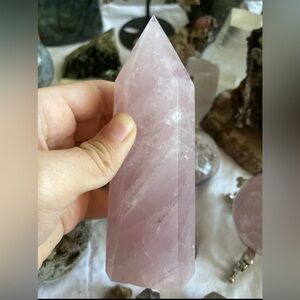 lavender rose quartz tower